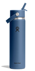 Hydro Flask vista frontal en harbor blue mostrando diseño y color duradero