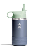 Hydro Flask front view showing koala gray finish and kid-friendly shape for easy handling