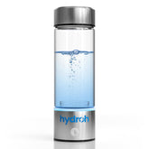 hydroh bottle front view showing sleek design and portable benefit