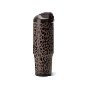 HydroJug botella frontal Brown Leopard mostrando diseño atractivo y capacidad