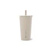 HydroJug Dune front view showing sleek insulated exterior benefit: stylish daily hydration