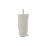 HydroJug everyday tumbler front view in linen showing sleek design and capacity