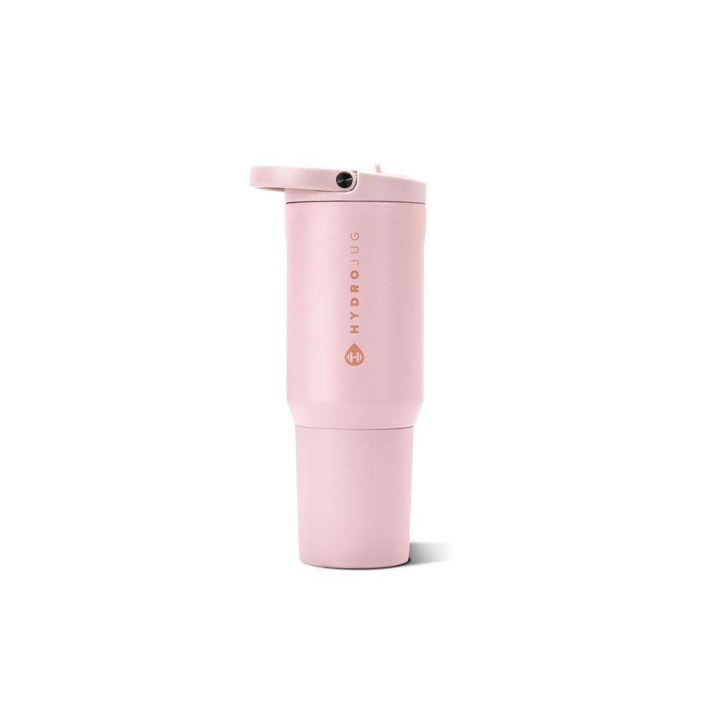 HydroJug Sport frontal color Pink Sand mostrando diseño y tamaño práctico