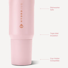 HydroJug Sport detalle del asa ergonómica para transporte con una mano