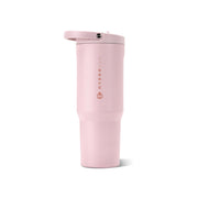HydroJug front view showing Pink Sand finish and 40 oz capacity for reliable hydration