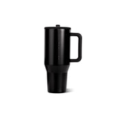 HydroJug Traveler 32oz front view showing sleek black finish and durable build for daily use