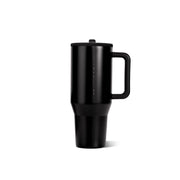 HydroJug Traveler 32oz front view showing sleek black finish and durable build for daily use