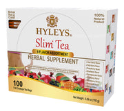HYLEYS paquete frontal mostrando caja y 100 bolsitas, conserva frescura