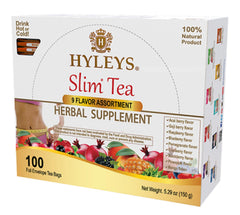 HYLEYS paquete frontal mostrando caja y 100 bolsitas, conserva frescura