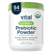 Hyperbiotics Vital Nutrients front packaging showing organic prebiotic fiber benefits