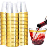 I00000 vasos dorados frontal mostrando diseño elegante y atractivo