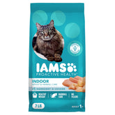IAMS empaque frontal 7 lb mostrando beneficio control de peso