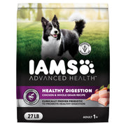 IAMS envase frontal 27 lb mostrando información clave para elegir
