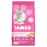 IAMS front packaging showing 13 lb bag and benefits