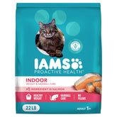 IAMS empaque frontal con salmón, muestra calidad y confianza