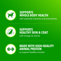 IAMS sobre abierto enseñando contenido húmedo apetecible para perros
