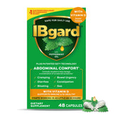 IBgard front packaging showing bottle and branding, clear product identification benefit