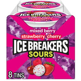 Ice Breakers lata frontal mostrando mezcla de sabores y conveniencia