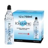 Icelandic Glacial front packaging showing 12-pack convenience and premium look