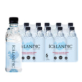 Icelandic Glacial front pack view showing clean branding and recyclable bottle benefit