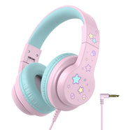iClever HS19S vista frontal con diseño infantil y ajuste cómodo