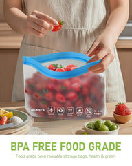 IDEATECH bag inside dishwasher top rack proving easy cleaning and reuse