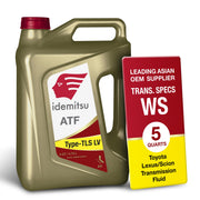 Idemitsu ATF Type TLS-LV front label showing product clarity and specifications, emphasizing reliability