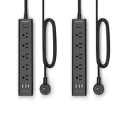 IECOPOWER front view of two-pack showing all outlets and ports for versatile power
