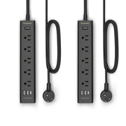 IECOPOWER front view of two-pack showing all outlets and ports for versatile power
