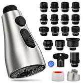 Ifaucet cabezal frontal mostrando tres modos y diseño elegante para cocina