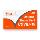 iHealth front packaging showing five-test kit and FDA authorization benefit