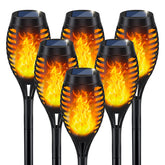 IkeeRuic torch front view showing warm flickering glow and decorative benefit