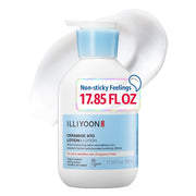 Illiyoon front packaging 528ml showing large pump and label, convenient refill size