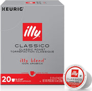 illy caja frontal classico mostrando diseño y cantidad 20 para identificación rápida