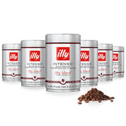 illy can front view showing bold roast labeling and easy storage benefit