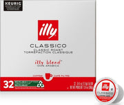 illy empaque frontal mostrando 32 cápsulas y beneficios de sabor