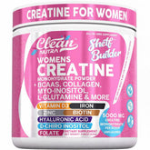 Clean Nutraceuticals Womens Creatine Monohydrate Powder Unflavored 5,000 mg — Collagen & BCAAs, 30 Servings
