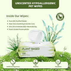 Detalle de fibra vegetal IMMHABI que resalta suavidad y alta absorción para piel sensible