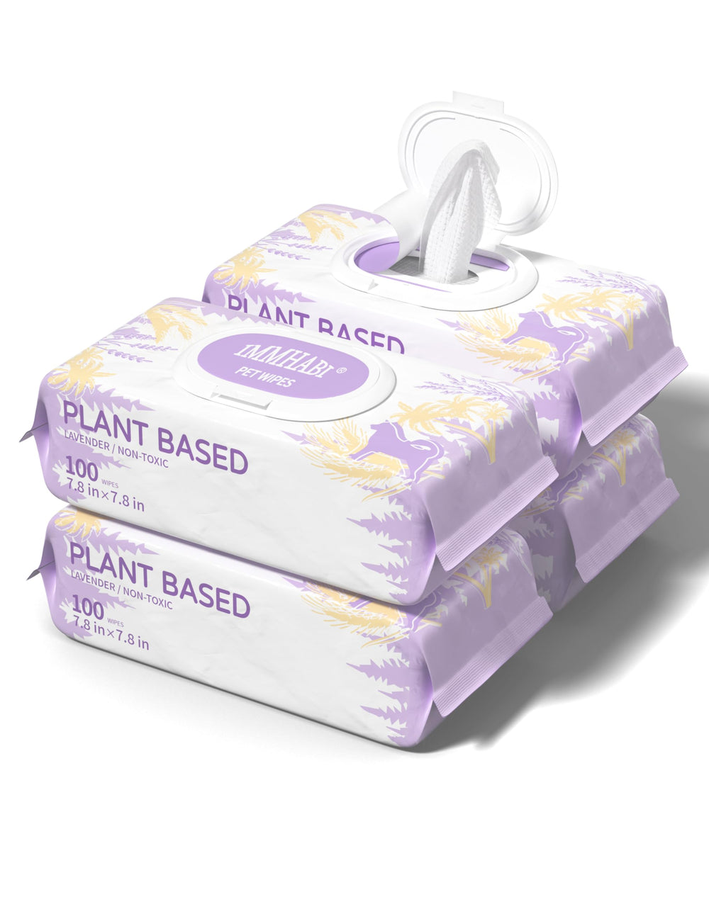 IMMHABI paquete frontal mostrando 400 toallitas y etiqueta informativa