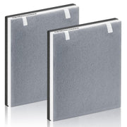 Improvedhand vista frontal del empaque con contenido del kit y compatibilidad Levoit