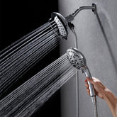 INAVAMZ front assembly showing rainfall and handheld combo for flexible showers