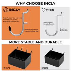 INCLY contenedores plásticos duraderos ordenando tornillos y piezas pequeñas