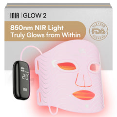 INIA máscara frontal mostrando diseño ergonómico y cobertura facial para tratamientos cómodos
