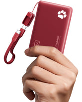 INIU vista frontal del power bank mostrando diseño compacto y puerto USB-C