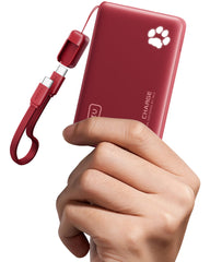 INIU vista frontal del power bank mostrando diseño compacto y puerto USB-C