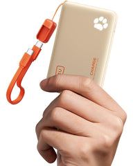 INIU vista frontal del power bank mostrando tamaño compacto y portabilidad