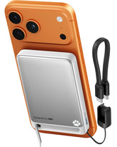 INIU front view showing slim magnetic charger and pocket-friendly design benefit