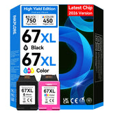 InkPlore empaque frontal del pack mostrando compatibilidad y chip actualizado