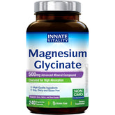 Innate Vitality bottle front showing label and count for clear identification and trust