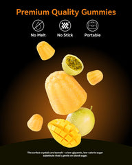 Inner Brightness frasco abierto con gomitas listas para consumo y fácil dosificación